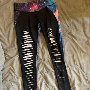 Large Galaxy Print Leggings